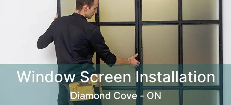  Window Screen Installation Diamond Cove - ON