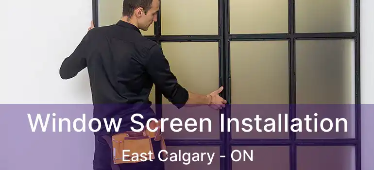  Window Screen Installation East Calgary - ON