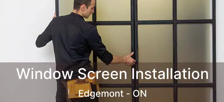  Window Screen Installation Edgemont - ON