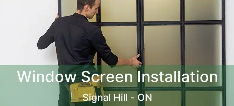  Window Screen Installation Signal Hill - ON