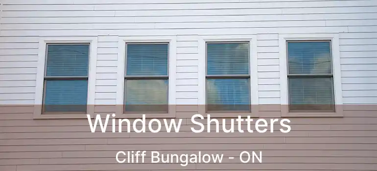  Window Shutters Cliff Bungalow - ON