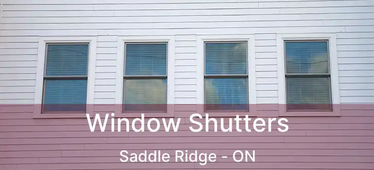  Window Shutters Saddle Ridge - ON