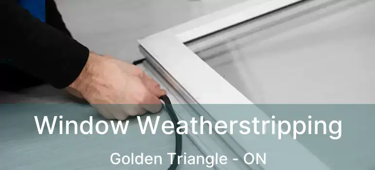  Window Weatherstripping Golden Triangle - ON